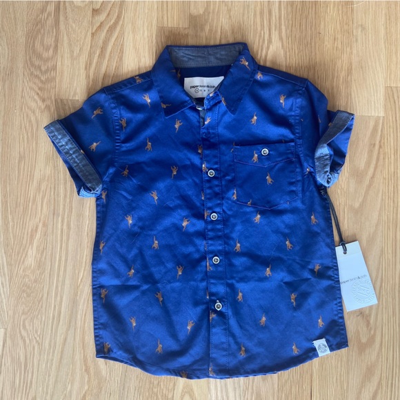 Paper Denim & Cloth Other - Paper Denim & Cloth Monkey Print Button Down Short Size 4 NWT